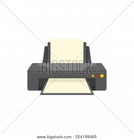 Jet Printer Icon. Flat Illustration Of Jet Printer Icon For Web Isolated On White