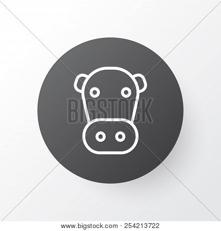 Cow Icon Symbol. Premium Quality Isolated Kine Element In Trendy Style.