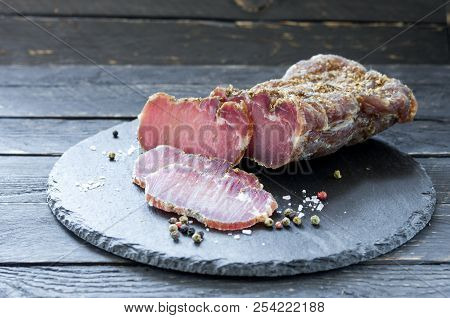 Meat Cooked At Home. Meat For Beer.