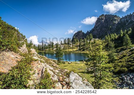The Lake Of Rocca La Meja Called 
