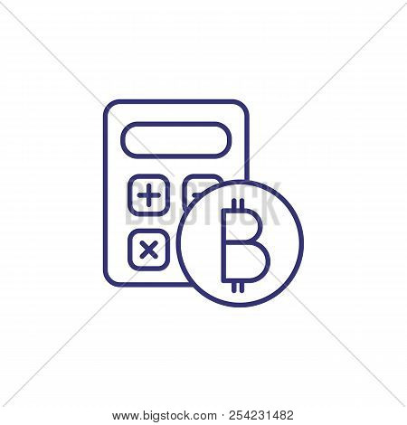 Bitcoin Calculator Vector Photo Free Trial Stock Bitcoin Calculator Vector Photo Free