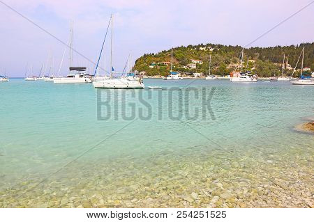 Landscape Of Lakka Village Paxos Ionian Islands Greece