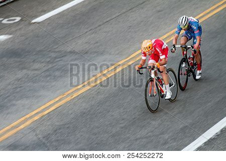 Two Riders Fight For The Lead