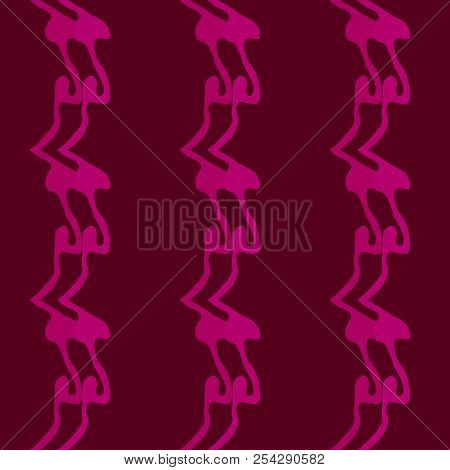 Seamless Pattern Background Of Multicolored Lines With Scribbler.
