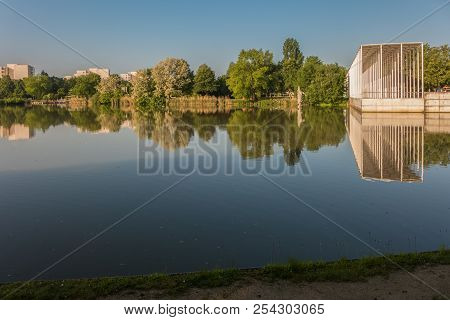 The Public Park Of Boeblingen On A Bright Summer Morning