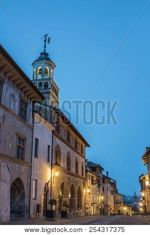 Saluzzo Is A Town And Former Principality In The Province Of Cuneo, Piedmont Region, Italy.