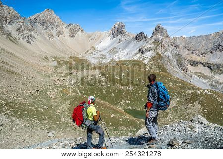 Trekking In Valle Maira, In The Northern Of Italy, Near Cuneo