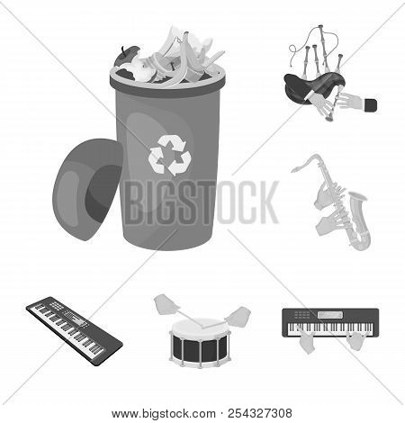 Manipulation By Hands Monochrome Icons In Set Collection For Design. Hand Movement Vector Symbol Sto