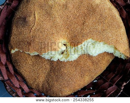 Traditional Moroccan Bread On A Street Market