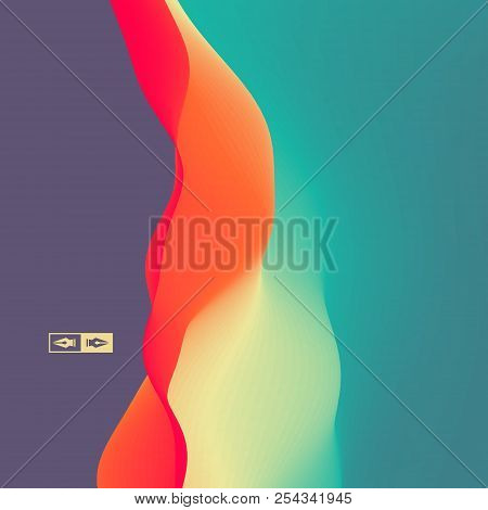 Colorful Abstract Background. Dynamic Effect. Futuristic Technology Style. Motion Vector Illustratio