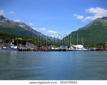 Big Boats Dock At Port Of Valdez