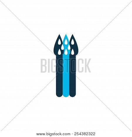 Asparagus Icon Colored Symbol. Premium Quality Isolated Sparrowgrass Element In Trendy Style.