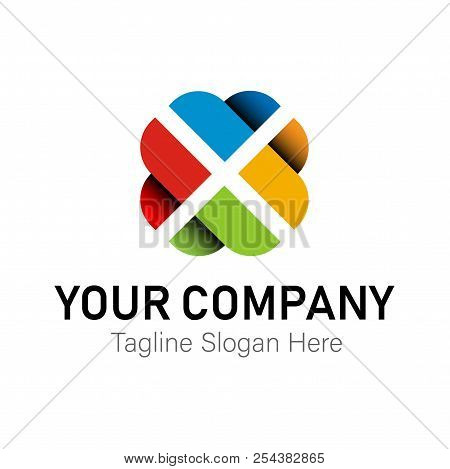 Letter X For Company Business Is Brand Identity