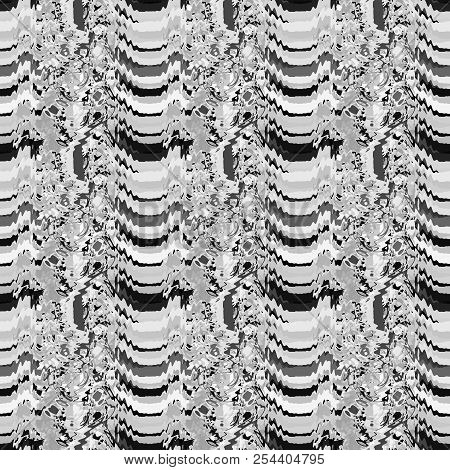Seamless Pattern Background Of Multicolored Lines With Scribbler.