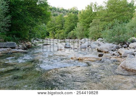 The Path Of The Gole Del Calore In The Heart Of The Cilento National Park In Southern Italy