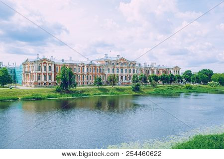 Old Red Castle In Jelgava, Latvia.