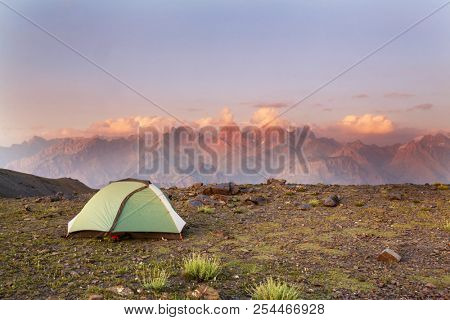 Beautiful landscape of Fann Mountains, Tajikistan