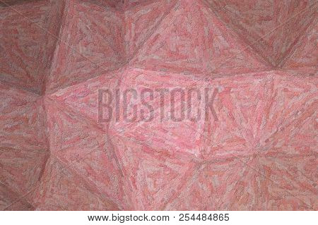 Lovely Abstract Illustration Of Ebony And Pink Textured Impasto Paint. Useful  For Your Prints.
