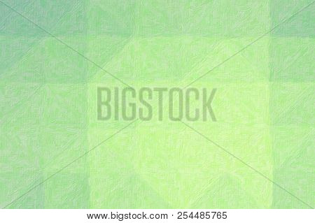 Nice Abstract Illustration Of Green And Grey Realistic Impasto Paint. Stunning  For Your Work.