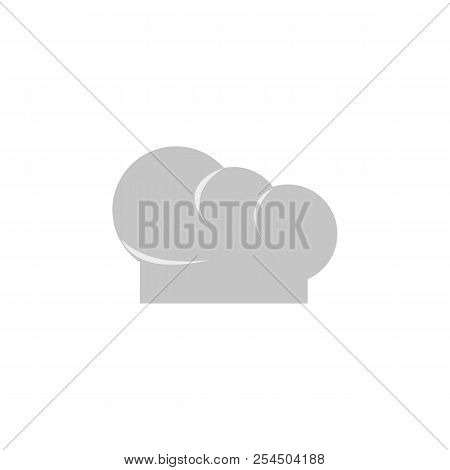 Chef Hat - Black Icon On White Background. Eps 10