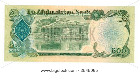 500 Afghání Bill z Afghánistánu