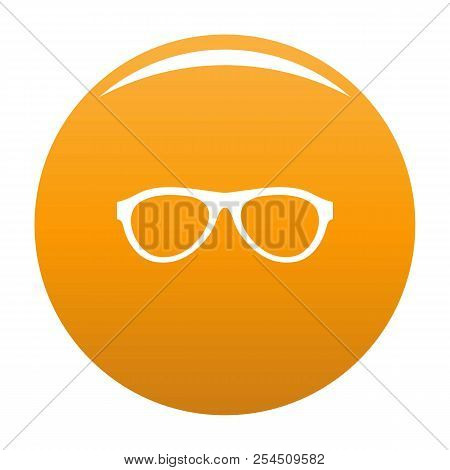 Myopic Glasses Icon. Simple Illustration Of Myopic Glasses Icon For Any Design Orange