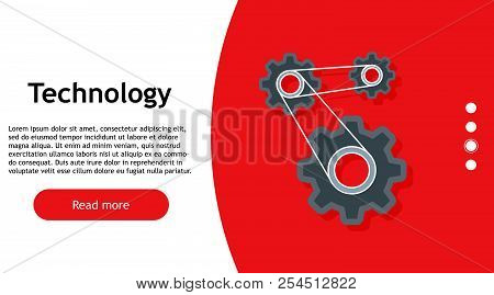 Technology Digital Mechanical Gear Concept Vector. Network Wheel Business Background Sign. Tech Elem