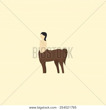 Centaur Icon Flat Element.  Illustration Of Centaur Icon Flat Isolated On Clean Background For Your 