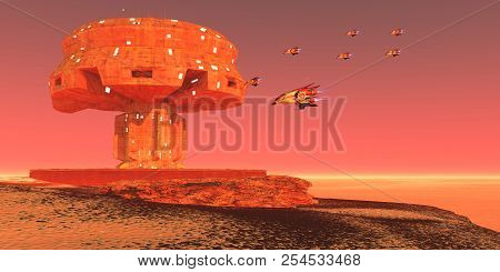 Spaceport On Mars