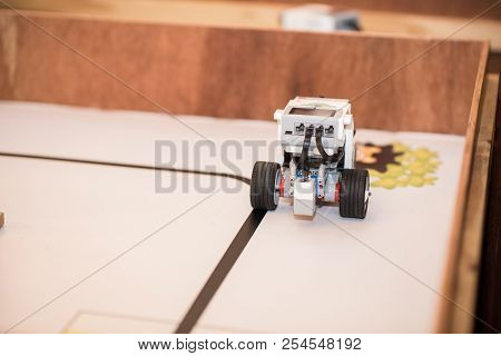Bangkok, Thailand - August 4,2018 :  Robot Controls In Thailand
