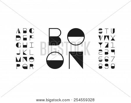 Boon Font. Vector Alphabet Letters. Typeface Design.