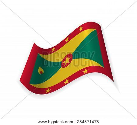 Flag Of Grenada. Country National Symbol. Vector Illustration