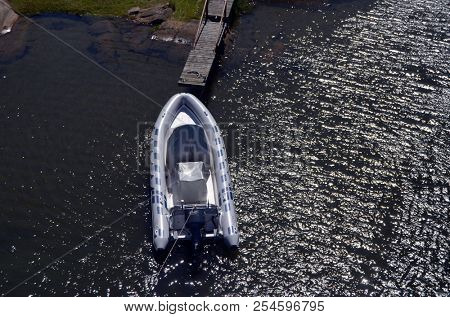Marina of the Norwegian fishing town Hvaler . June 19,2018. Hvaler,Norway
