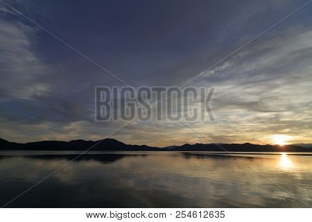 Tazawa Lake In Senboku, Akita, Japan (evening Scene)