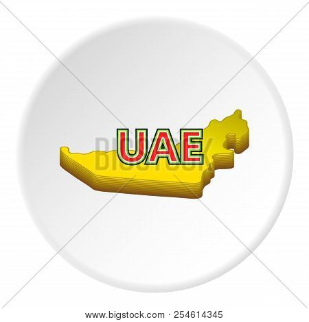 Map Of Uae Icon. Cartoon Illustration Of Map Of Uae Icon For Web