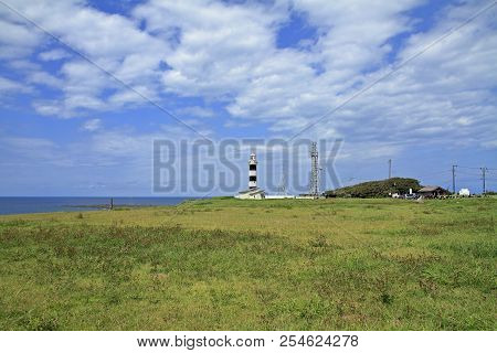 Nyudozaki Lighthouse In Oga, Akita, Japan