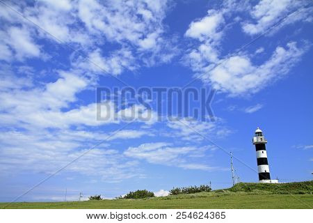 Nyudozaki Lighthouse In Oga, Akita, Japan