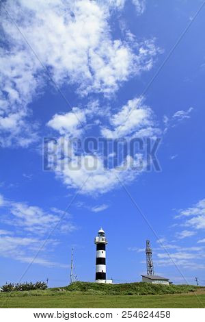 Nyudozaki Lighthouse In Oga, Akita, Japan