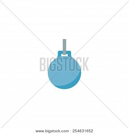 Wrecking Ball Icon Flat Element. Vector Illustration Of Wrecking Ball Icon Flat Isolated On Clean Ba