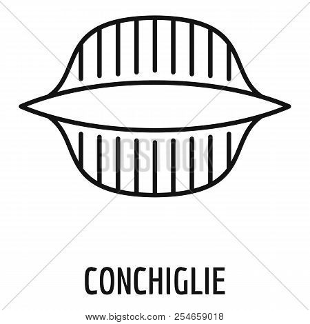 Conchiglie Icon. Outline Conchiglie Icon For Web Design Isolated On White Background