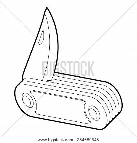 Penknife Icon. Isometric 3d Illustration Of Penknife Icon For Web