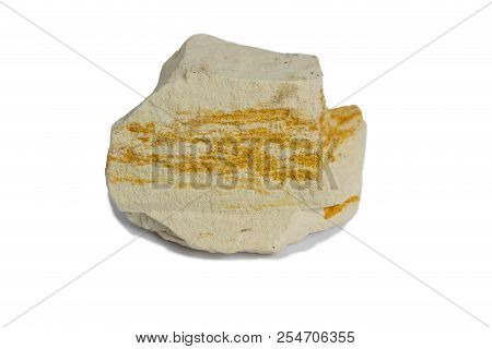 The Diatomite Stone Isolate On White  Background