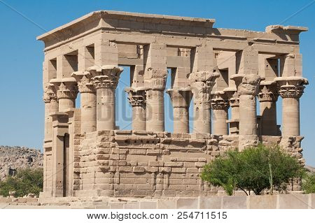 The Stone And Statue In Abu Simbel Temple Of Egypt