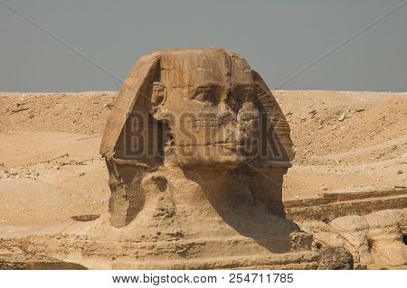 Sphinx Head Statue In Abu Simbel Temple