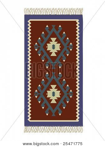 Bosnisk traditionelle tæppe, vektor illustration