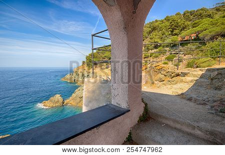 Chapel Of Madonnina Della Punta In Bonassola, La Spezia Province, Near 5 Terre, Ligurian Coast, Ital