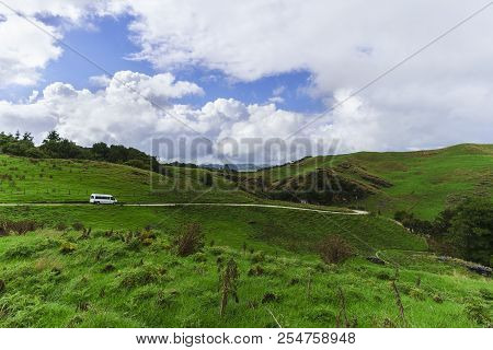 Beautiful Waitomo Scenic Landscape , North Island Of New Zealand