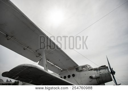 Russia, Togliatty - August 13, 2018: Soviet Aircraft At The Exhibition Of Old Equipment In The Museu