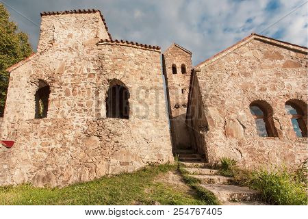Old Brick Houses In Area Of The Famous Orthodox Monastery Nekresi, Georgia Country