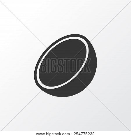 Cocoanut Icon Symbol. Premium Quality Isolated Coco Element In Trendy Style.